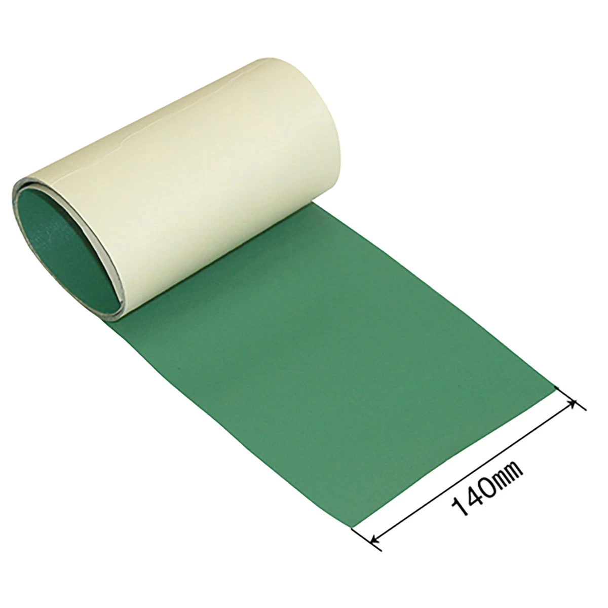 修理テープ ホロ用 裏面のり付 グリーン 巾140mm×約1m巻き