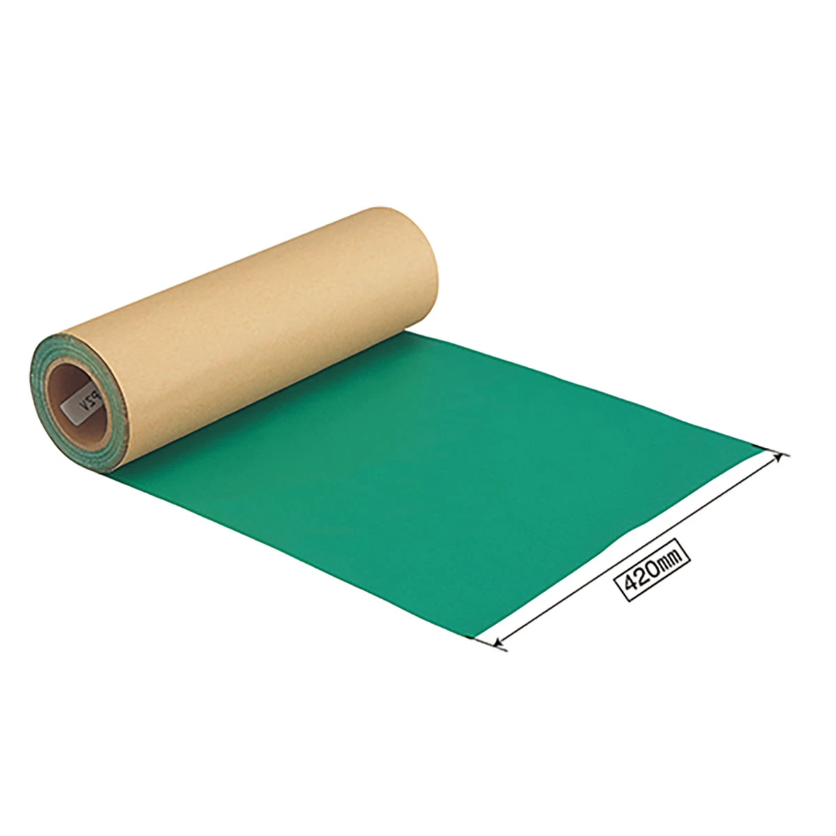 修理テープ ホロ用 裏面のり付 グリーン 巾420mm×9.3m巻き 巾広タイプ