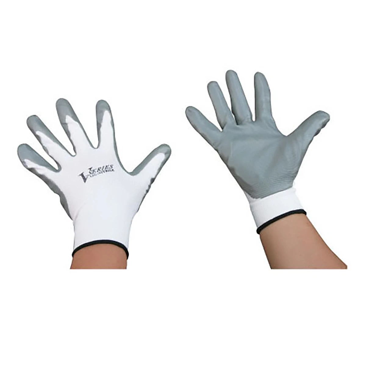 ニトリル背抜き手袋 L