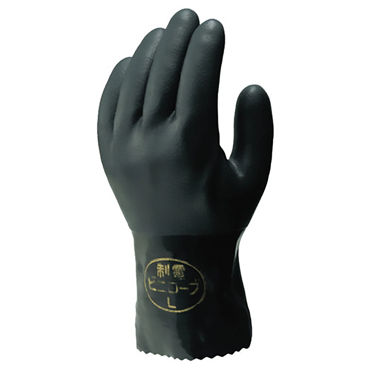 耐油 制電 ビニール手袋 L