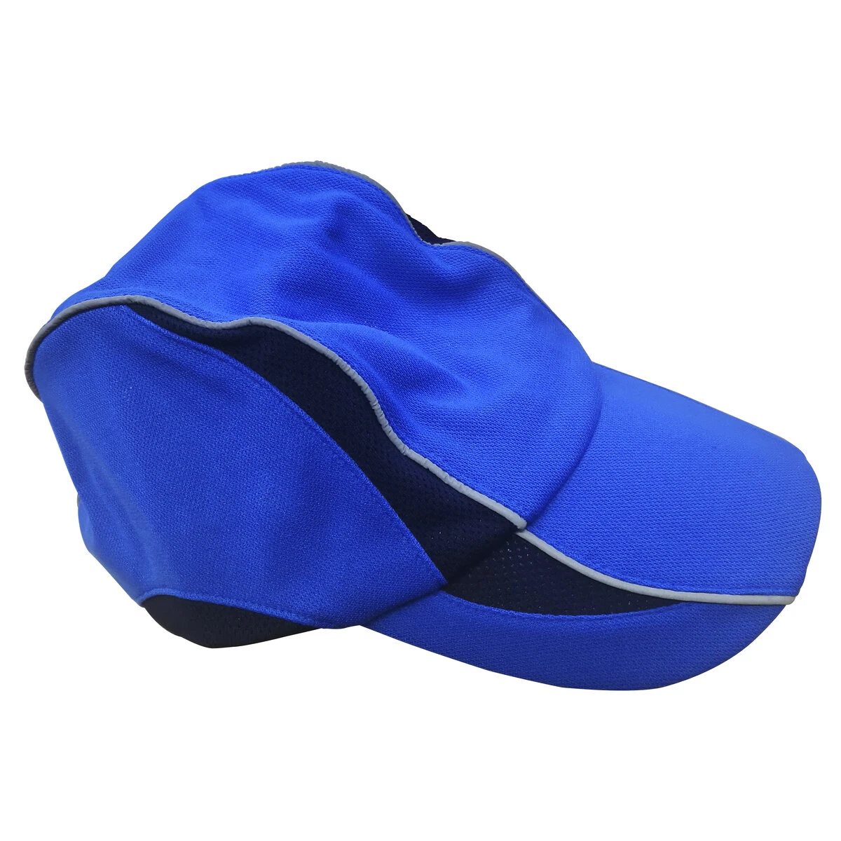 吸汗速乾ニットキャップ ブルー×ネイビー